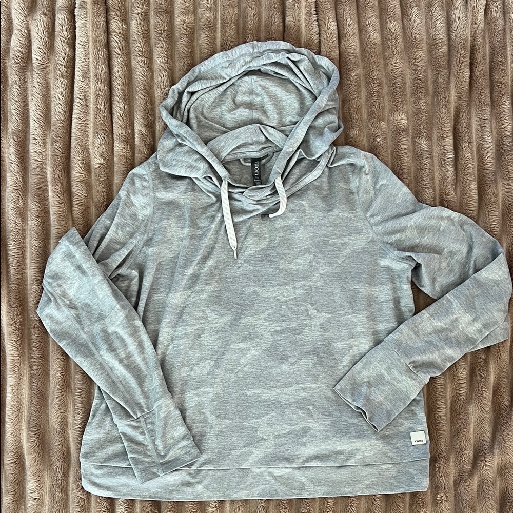 Vuori Light Gray Camouflage Sweatshirt